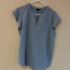 Adrianna Papell Slate Blue Blouse
